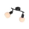 LOKI Plafonnier Luminaires Leuchten Direkt LED Noir, 2 lumières