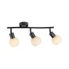 LOKI Plafonnier Luminaires Leuchten Direkt LED Noir, 3 lumières
