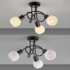 LOKI Plafonnier Luminaires Leuchten Direkt LED Noir, 3 lumières