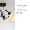 LOKI Plafonnier Luminaires Leuchten Direkt LED Noir, 3 lumières