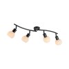LOKI Plafonnier Luminaires Leuchten Direkt LED Noir, 4 lumières