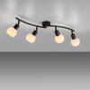 LOKI Plafonnier Luminaires Leuchten Direkt LED Noir, 4 lumières