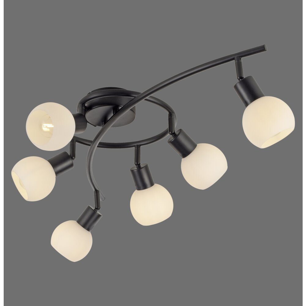 LOKI Plafonnier Luminaires Leuchten Direkt LED Noir, 6 lumières main product photo