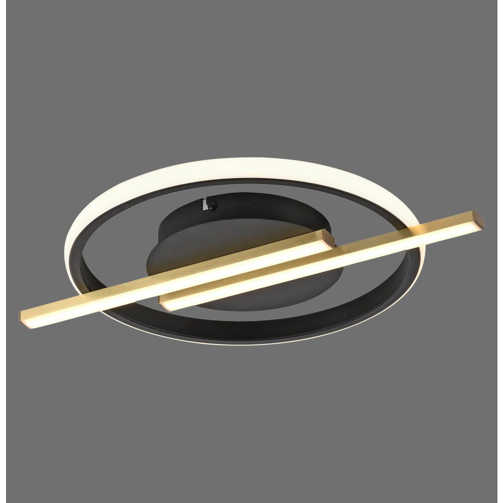 KORSA Plafonnier Luminaires Leuchten Direkt LED Or, Noir, 1 lumière main product photo