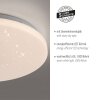 URANUS Plafonnier Luminaires Leuchten Direkt LED Blanc, 1 lumière