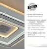 TOLAGO Plafonnier Luminaires Leuchten Direkt LED Blanc, 1 lumière, Télécommandes