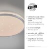 KYLE Plafonnier Luminaires Leuchten Direkt LED Argenté, 1 lumière