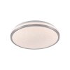 KYLE Plafonnier Luminaires Leuchten Direkt LED Argenté, 1 lumière