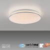 KYLE Plafonnier Luminaires Leuchten Direkt LED Argenté, 1 lumière