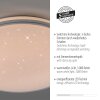 KYLE Plafonnier Luminaires Leuchten Direkt LED Argenté, 1 lumière