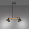 2.0 Suspension Luminaires Leuchten Direkt LED Brun, Noir, 2 lumières