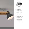 2.0 Plafonnier Luminaires Leuchten Direkt LED Brun, Noir, 3 lumières
