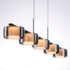 Rika Suspension Luminaires Paul Neuhaus LED Noir, 5 lumières Rika Suspension Luminaires Paul Neuhaus LED Noir, 5 lumières