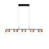 Rika Suspension Luminaires Paul Neuhaus LED Noir, 5 lumières Rika Suspension Luminaires Paul Neuhaus LED Noir, 5 lumières