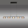 Rika Suspension Luminaires Paul Neuhaus LED Noir, 5 lumières Rika Suspension Luminaires Paul Neuhaus LED Noir, 5 lumières