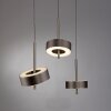 Q-Rotate Suspension Paul Neuhaus Q-Serie LED Brun, 3 lumières, Télécommandes