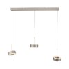 Q-Rotate Suspension Luminaires Paul Neuhaus LED Argenté, 3 lumières, Télécommandes