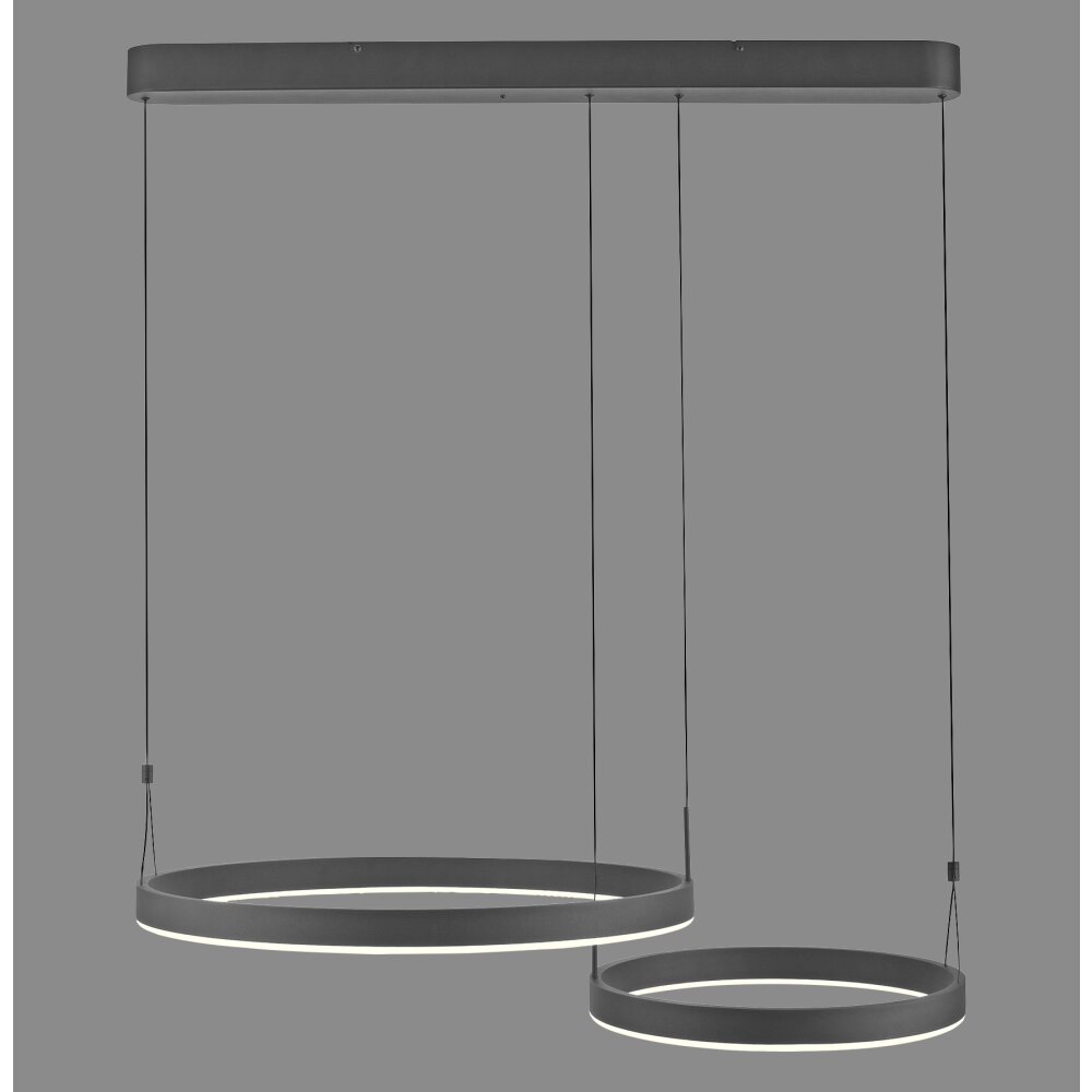 Esko Suspension Luminaires Paul Neuhaus LED Noir, 2 lumières, Télécommandes main product photo