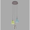 Zula Suspension Luminaires Paul Neuhaus LED Brun, 3 lumières