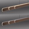 Round Suspension Luminaires Paul Neuhaus LED Brun, 2 lumières