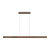 Round Suspension Luminaires Paul Neuhaus LED Brun, 2 lumières