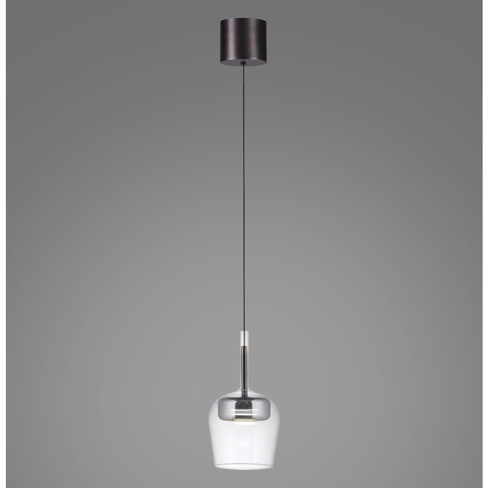 Q-Kon Suspension Paul Neuhaus Q-Serie LED Brun, 1 lumière, Télécommandes main product photo