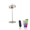 Q-Rotate Lampe à poser Paul Neuhaus Q-Serie LED Argenté, 1 lumière