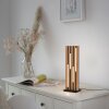 Q-Akustik Lampe à poser Paul Neuhaus Q-Serie LED Brun, Noir, 1 lumière, Télécommandes