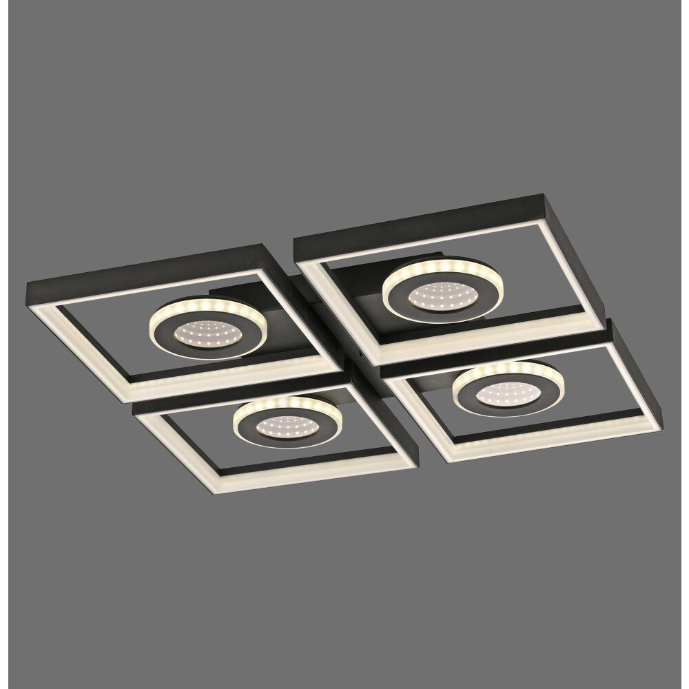 Traforo Plafonnier Luminaires Paul Neuhaus LED Noir, 1 lumière, Télécommandes main product photo