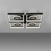 Traforo Plafonnier Luminaires Paul Neuhaus LED Noir, 1 lumière, Télécommandes