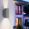 Block Applique murale Luminaires Paul Neuhaus LED Gris, 2 lumières