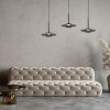 Vitrum Suspension Luminaires Paul Neuhaus LED Gris, 6 lumières