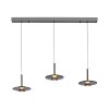 Vitrum Suspension Luminaires Paul Neuhaus LED Gris, 6 lumières