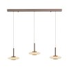 Vitrum Suspension Luminaires Paul Neuhaus LED Brun, 6 lumières