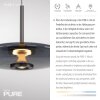 E-Vitrum Suspension Luminaires Paul Neuhaus LED Gris, 2 lumières, Télécommandes