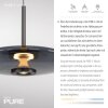 E-Vitrum Suspension Luminaires Paul Neuhaus LED Gris, 2 lumières, Télécommandes