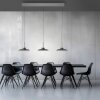 Moon Suspension Luminaires Paul Neuhaus LED Gris, 6 lumières