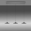 Moon Suspension Luminaires Paul Neuhaus LED Gris, 6 lumières