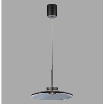 E-Moon Suspension Luminaires Paul Neuhaus LED Gris, 2 lumières, Télécommandes