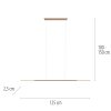 Surface Suspension Luminaires Paul Neuhaus LED Bronze, 1 lumière