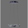 E-Loop Suspension Luminaires Paul Neuhaus LED Gris, 2 lumières, Télécommandes