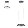 E-Loop Suspension Luminaires Paul Neuhaus LED Gris, 2 lumières, Télécommandes