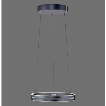 E-Loop Suspension Luminaires Paul Neuhaus LED Gris, 2 lumières, Télécommandes