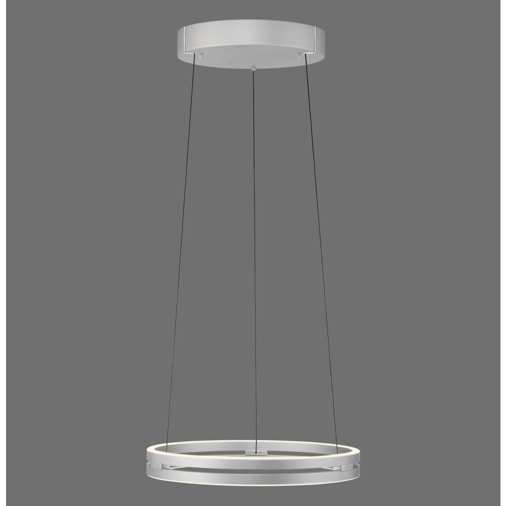 E-Loop Suspension Luminaires Paul Neuhaus LED Argenté, 2 lumières, Télécommandes main product photo