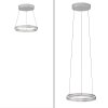 E-Loop Suspension Luminaires Paul Neuhaus LED Argenté, 2 lumières, Télécommandes