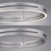 E-Loop Suspension Luminaires Paul Neuhaus LED Argenté, 2 lumières, Télécommandes