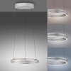 E-Loop Suspension Luminaires Paul Neuhaus LED Argenté, 2 lumières, Télécommandes