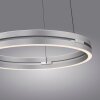 E-Loop Suspension Luminaires Paul Neuhaus LED Argenté, 2 lumières, Télécommandes