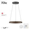 E-Loop Suspension Luminaires Paul Neuhaus LED Noir, 2 lumières, Télécommandes