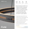 E-Loop Suspension Luminaires Paul Neuhaus LED Noir, 2 lumières, Télécommandes